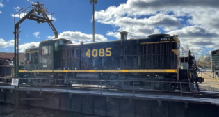 D&HRHS will preserve the D&H RS3 locomotive #4085—pictured here in Port Jervis, N.Y., on the day it was acquired, Nov. 24, 2024 (Rudy Garbely Photograph, Courtesy of D&HRHS)